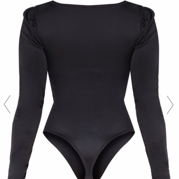 PLUNGE BODYSUIT IN BLACK NEVER WORN - Picture 3 of 4